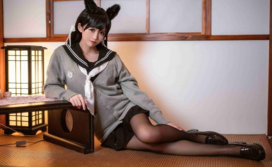 鳗鱼霏儿cos爱宕 | 鳗鱼霏儿_碧蓝航线·爱宕校服cos图集 [14P-578MB]