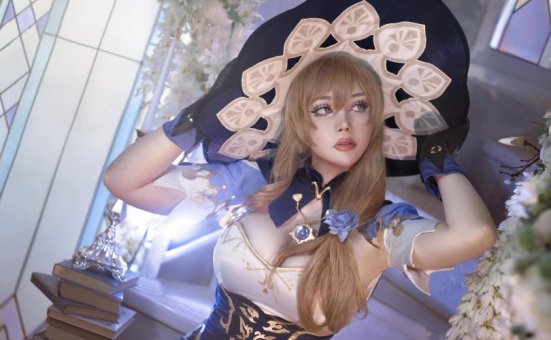 Sayathefox cos丽莎 | Sayathefox_原神·丽莎Lisa cos作品 [10P-66MB]