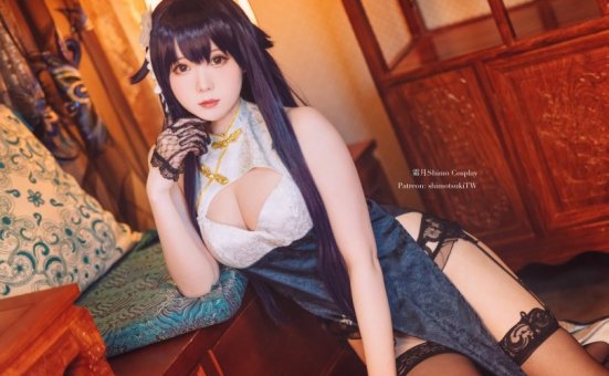 霜月shimo cos吾妻 | 霜月shimo_碧蓝航线·吾妻旗袍cos作品[12P1V-338MB]