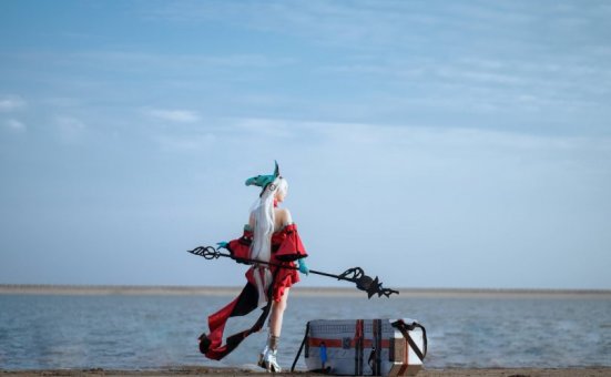 面饼仙儿cos作品 | 面饼仙儿_明日方舟·浊心斯卡蒂cos [15P-168MB]