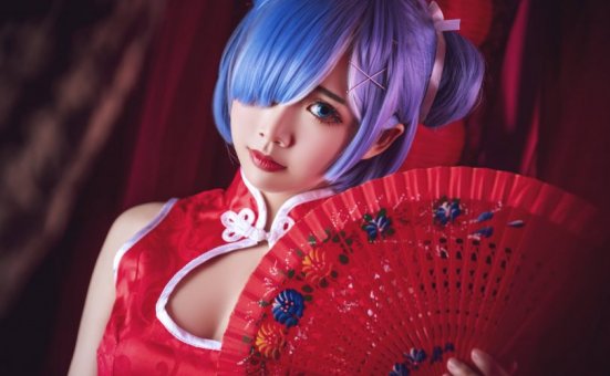 面饼仙儿cos蕾姆 | 面饼仙儿_Re: ZERO·蕾姆旗袍cos作品 [23P-379MB]