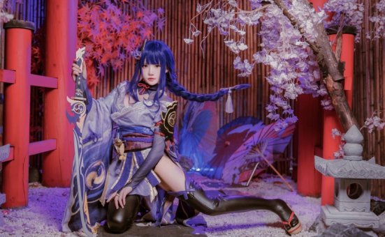 桜桃喵cos雷电将军 | 桜桃喵_原神·雷电将军cos作品 [51P1V-1.86GB