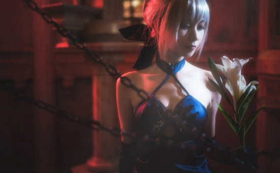 阳炎型小菠萝cos黑呆 | 阳炎型小菠萝_ FGO·黑呆破满cos作品 [17P-95MB]