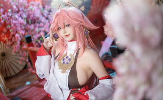 菌烨tako cos八重神子 | 菌烨tako_原神·八重神子cos作品 [12P-236MB]