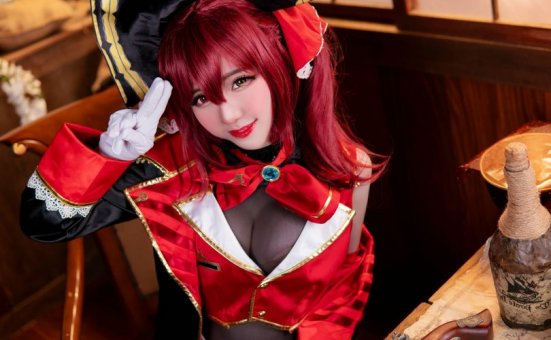 Sally Dorasnow cos宝钟玛琳 | Sally Dorasnow_Hoshou Marine·宝钟玛琳cos [19P-154MB]