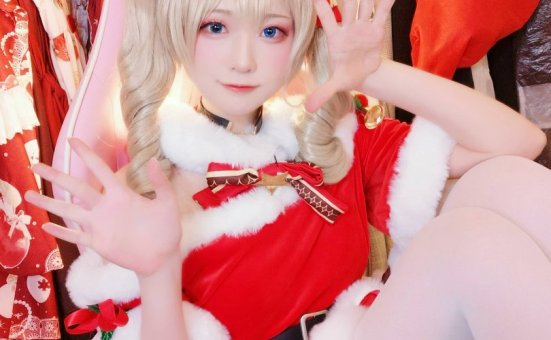 Yuki亭cos_圣诞特辑 | Yuki亭_原神·芭芭拉 圣诞cos作品 [22P-78MB]