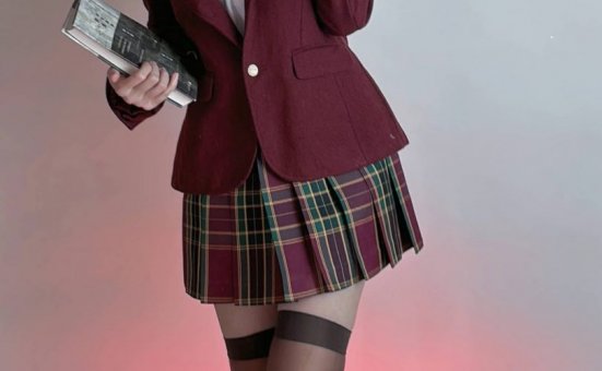 miko酱ww cos_JK系列 | miko酱ww_红色JK·格子短裙cos作品 [13P-117MB]