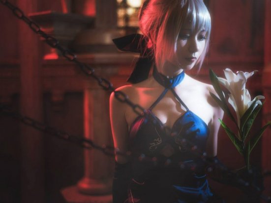 阳炎型小菠萝cos黑呆 | 阳炎型小菠萝_ FGO·黑呆破满cos作品 [17P-95MB]